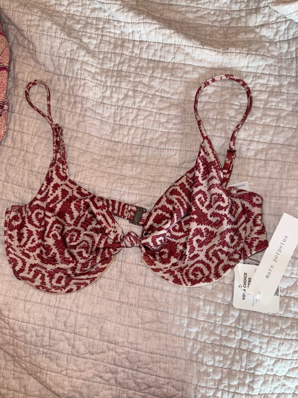Mare Perpetua x Free People underwire Small S swimsuit bikini top Bloom - Picture 2 of 4
